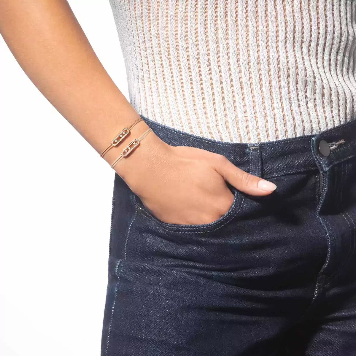 [KELA]CARE(S) PAVÉ CORD BRACELET