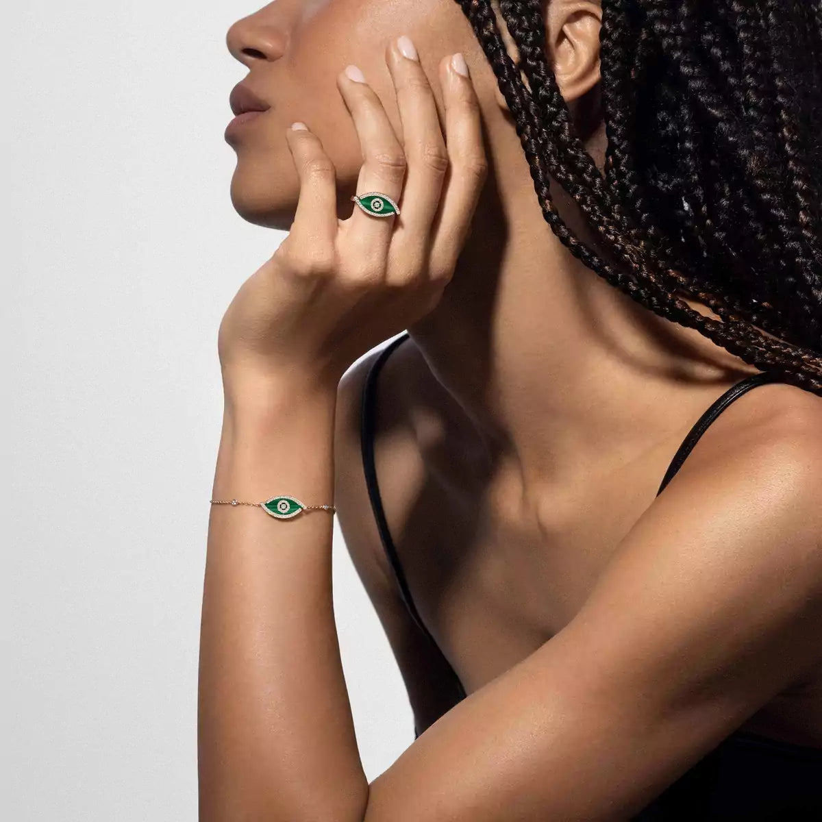 [KELA]LUCKY EYE DIAMOND BRACELET