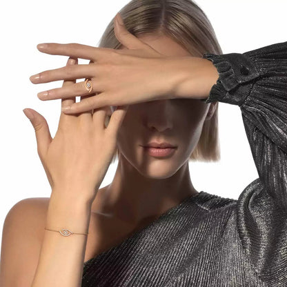 [KELA]LUCKY EYE PAVÉ-SET DIAMOND BRACELET