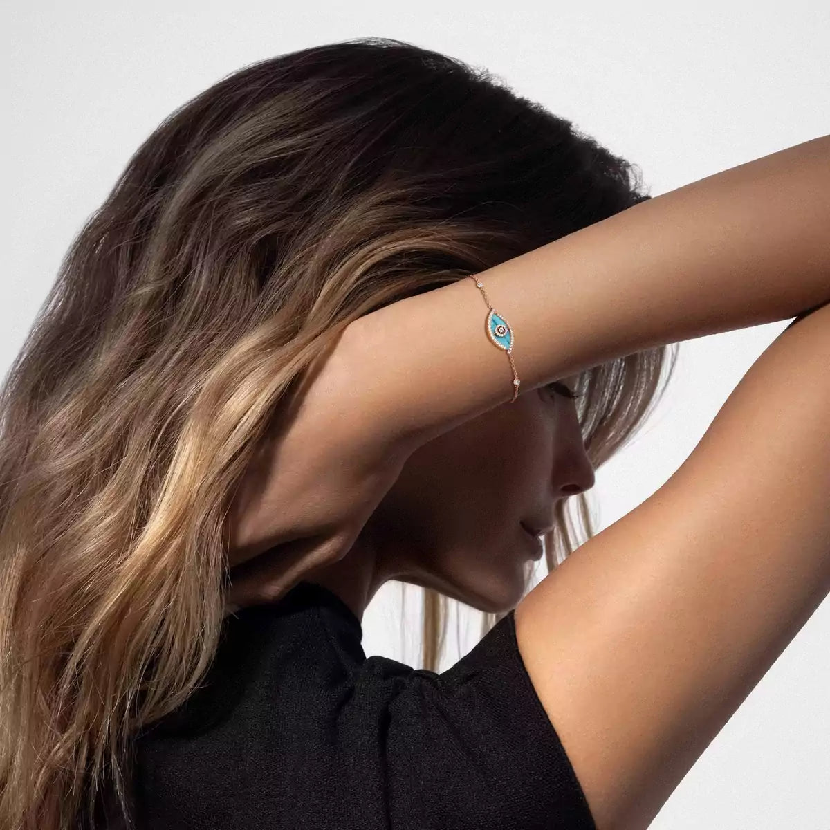 [KELA]LUCKY EYE DIAMOND BRACELET