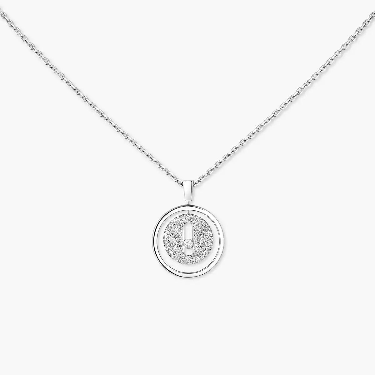 [KELA]LUCKY MOVE FULL PAVÉ DIAMOND NECKLACE