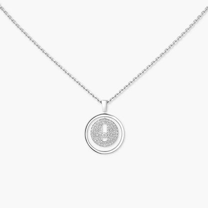 [KELA]LUCKY MOVE FULL PAVÉ DIAMOND NECKLACE