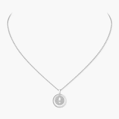 [KELA]LUCKY MOVE FULL PAVÉ DIAMOND NECKLACE