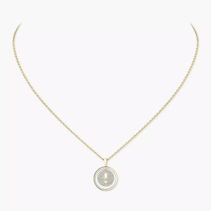 [KELA]LUCKY MOVE FULL PAVÉ DIAMOND NECKLACE