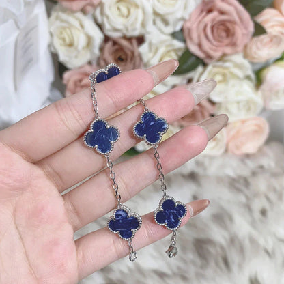 [KELA]LUCKY CLOVER 5-MOTIF BRACELET - PIETERSITE COLLECTION