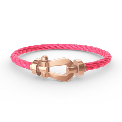 [KELA]FORCE LARGE HORSESHOE BRACELET - ROSE GOLD