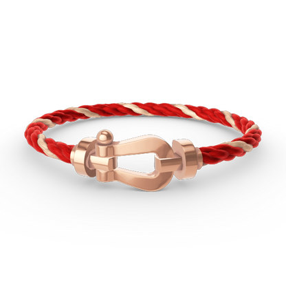 [KELA]FORCE LARGE HORSESHOE BRACELET - ROSE GOLD