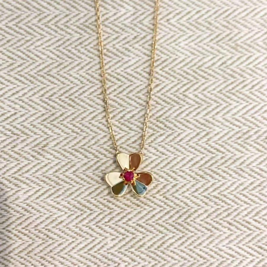 [KELA]FRIVOLE FLORAL CHARM NECKLACE