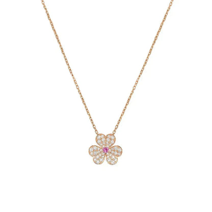 [KELA]PAVÉ DIAMOND BUTTERFLY CHARM NECKLACE