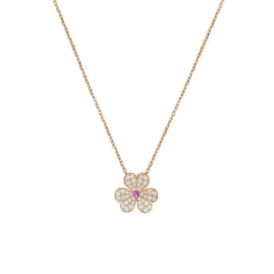 [KELA]PAVÉ DIAMOND BUTTERFLY CHARM NECKLACE