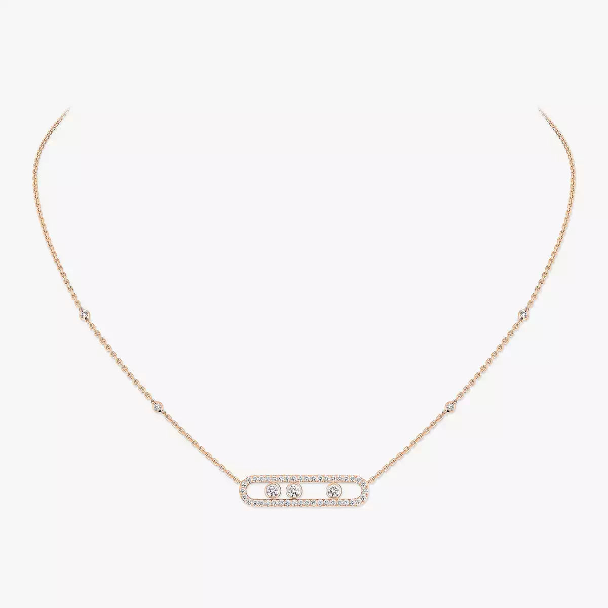 [KELA]MOVE PAVÉ FULL DIAMOND NECKLACE