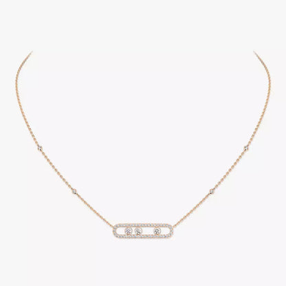 [KELA]MOVE PAVÉ FULL DIAMOND NECKLACE