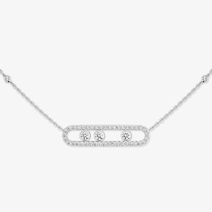 [KELA]MOVE PAVÉ FULL DIAMOND NECKLACE