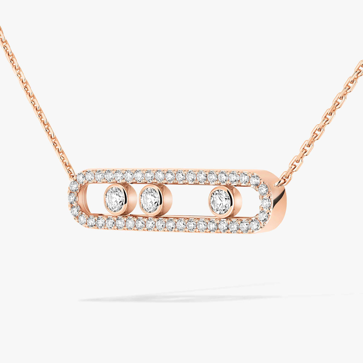 [KELA]MOVE PAVÉ FULL DIAMOND NECKLACE