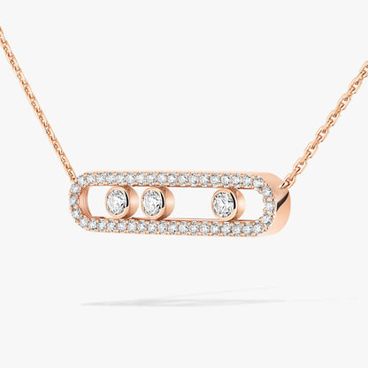 [KELA]MOVE PAVÉ FULL DIAMOND NECKLACE